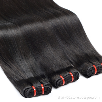 Wholesale Unprocessed Virgin double drawn grade 11 A bundle with closure vendors in bulk 100% human hair extension